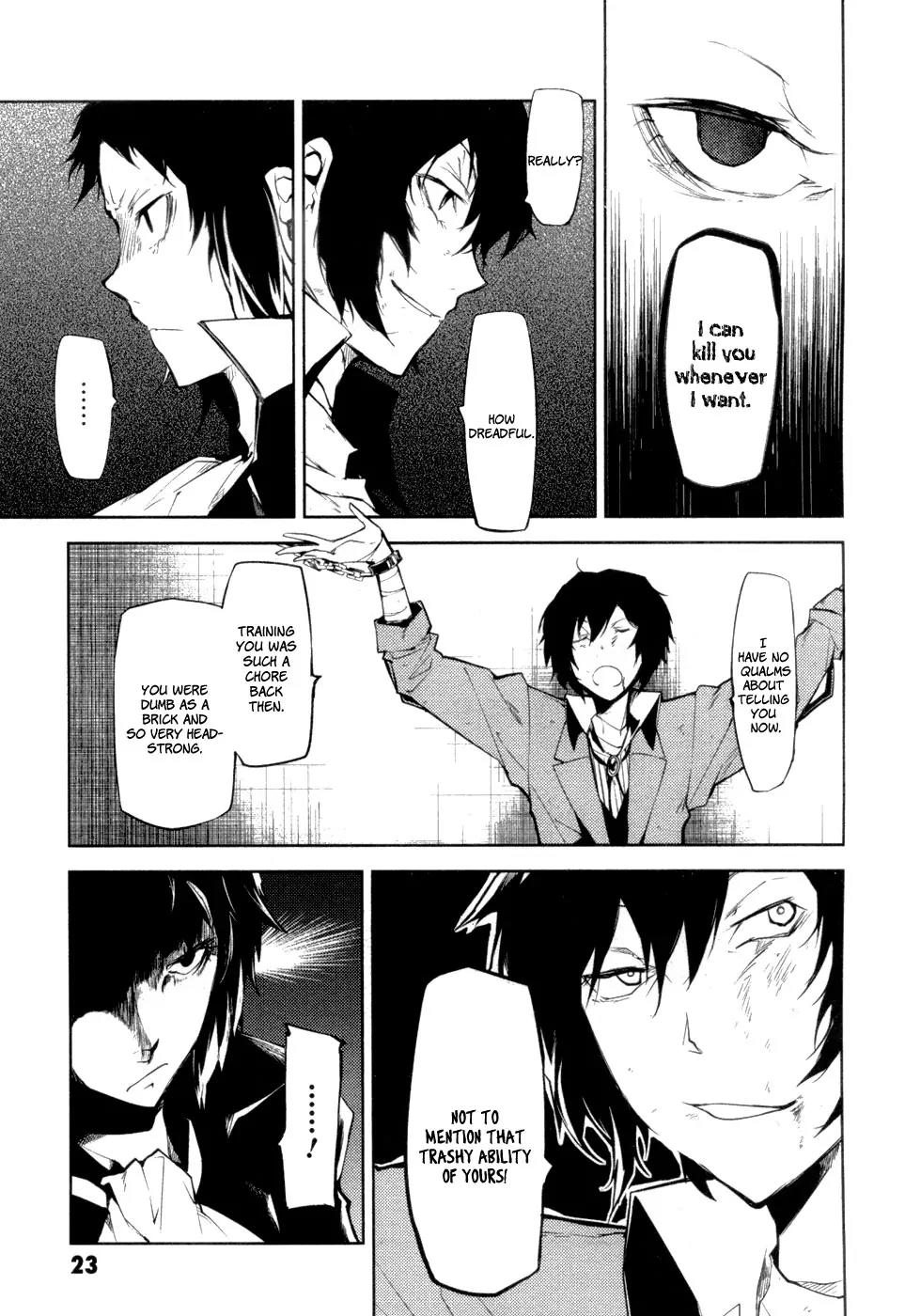 Bungou Stray Dogs Chapter 9 page 24 - Chapter 9: Beautiful People Are Like Silent Statues