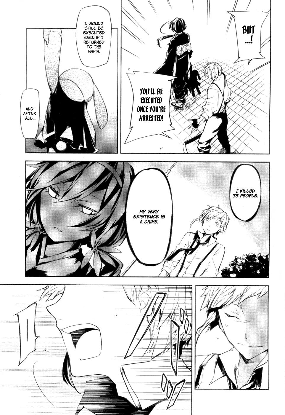 Bungou Stray Dogs Chapter 9 page 36 - Chapter 9: Beautiful People Are Like Silent Statues