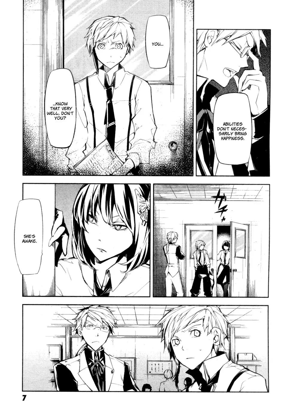 Bungou Stray Dogs Chapter 9 page 8 - Chapter 9: Beautiful People Are Like Silent Statues