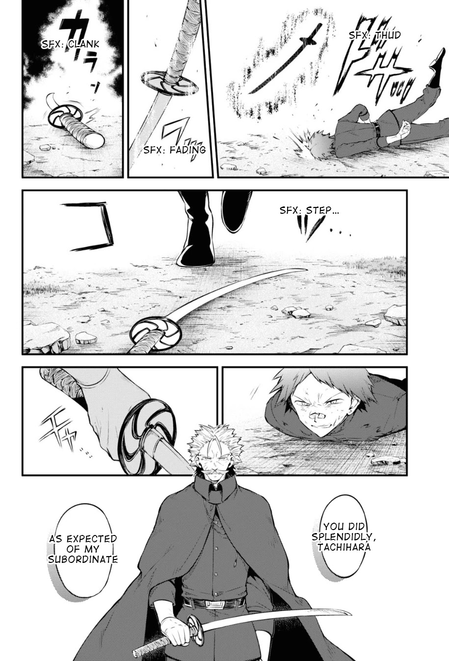 Bungou Stray Dogs Chapter 90 page 4 - Chapter 90: Hero War, Gang War, Final Part