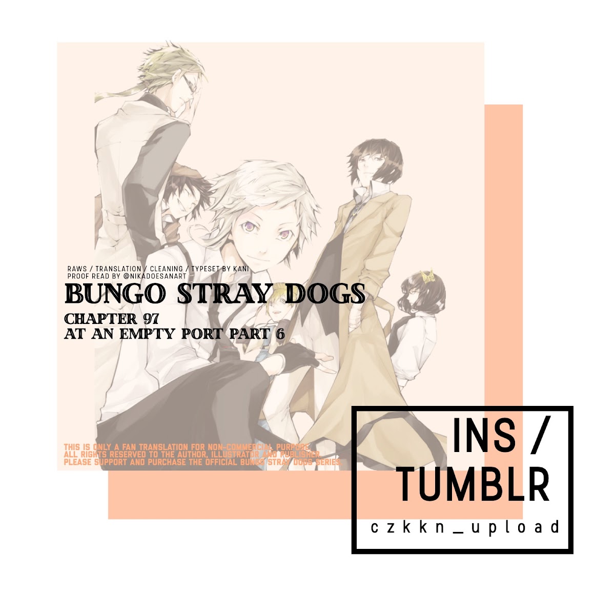 Bungou Stray Dogs Chapter 97 page 1 - Chapter 97: At an Empty Port Part 6