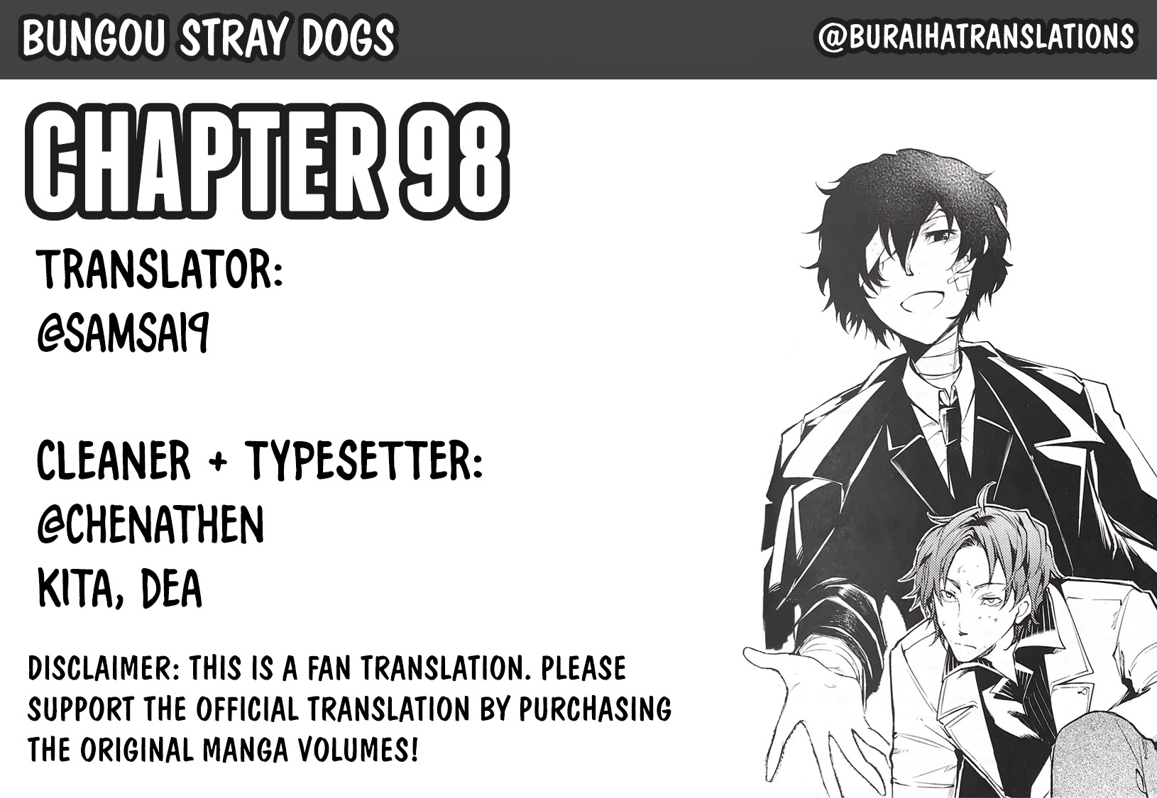 Bungou Stray Dogs Chapter 99 page 1 - Chapter 99: Pier in the Sky, Part 8
