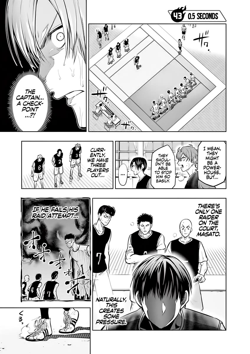Burning Kabaddi Chapter 43 page 1 - Chapter 43: 0.5 Seconds