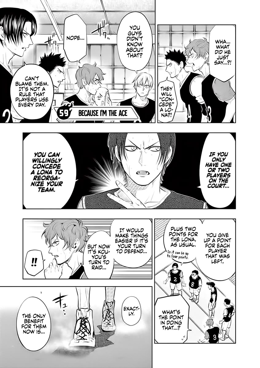 Burning Kabaddi Chapter 59 page 1 - Chapter 59: Because I'm the Ace