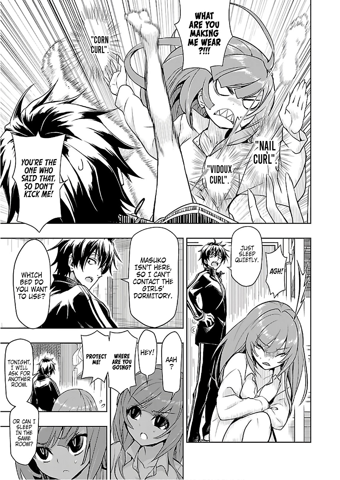 Busou Shoujo Machiavellianism Chapter 44 page 8 - Chapter 44: In His Room, and In "His Shirt".