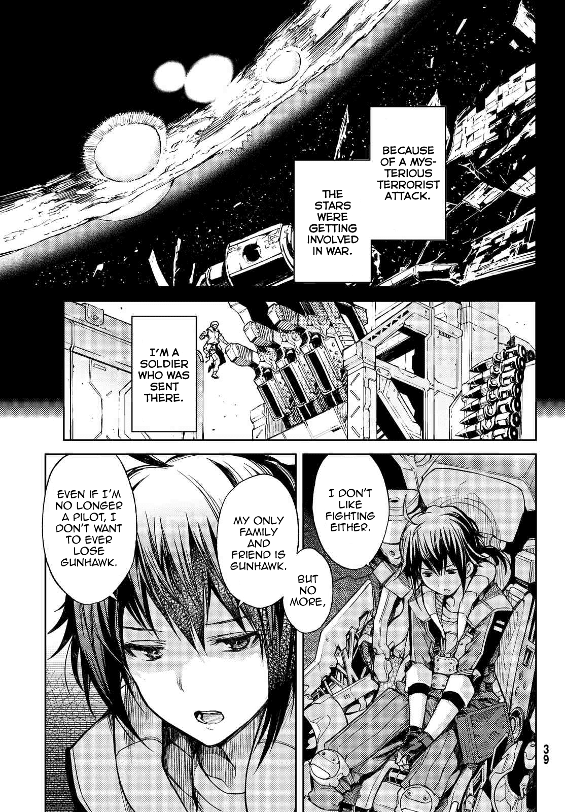 Buster Dress Chapter 1 page 18 - Chapter 1: Second-Earth. Dropping.