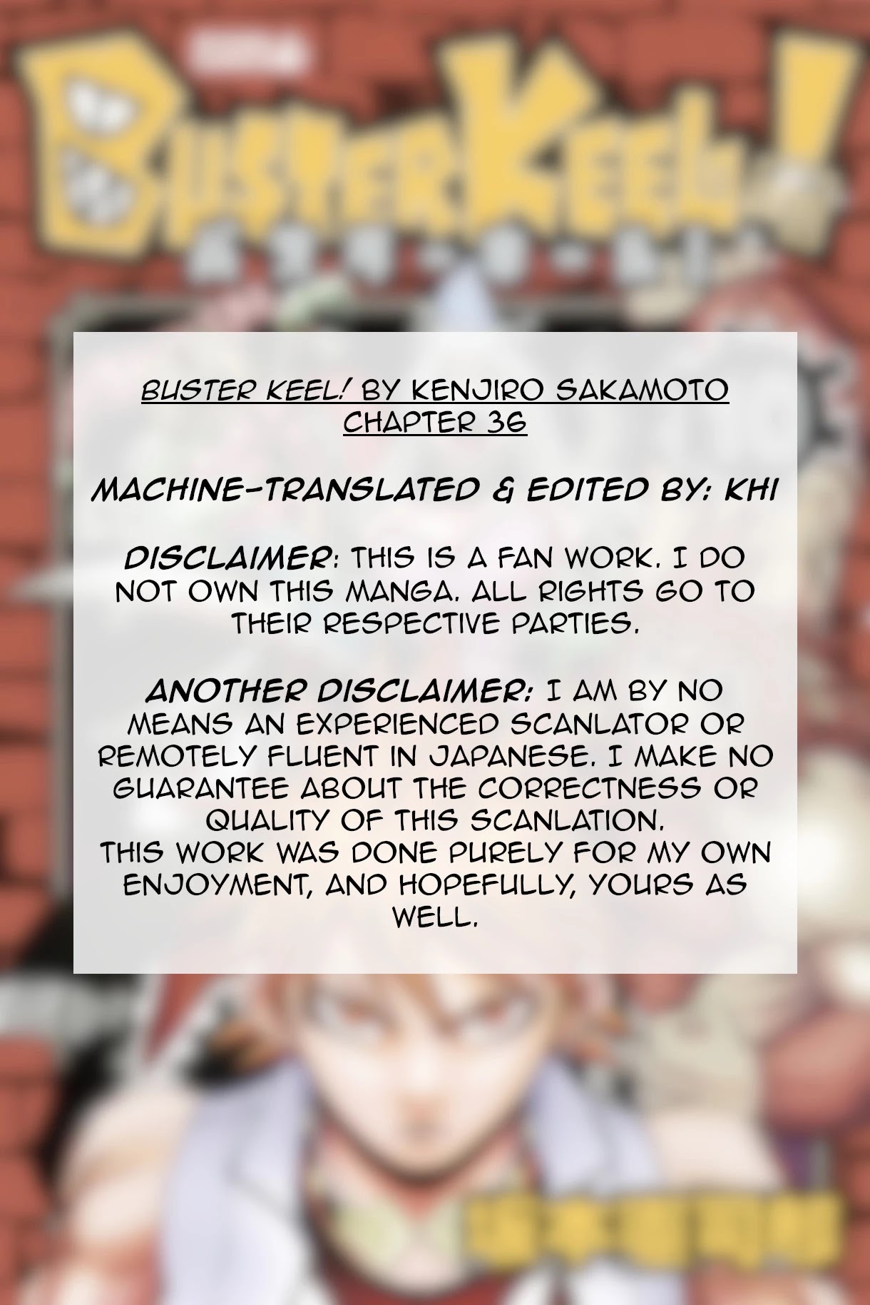 Buster Keel! Chapter 36 page 2 - Chapter 36: Feast of God (Part 1)