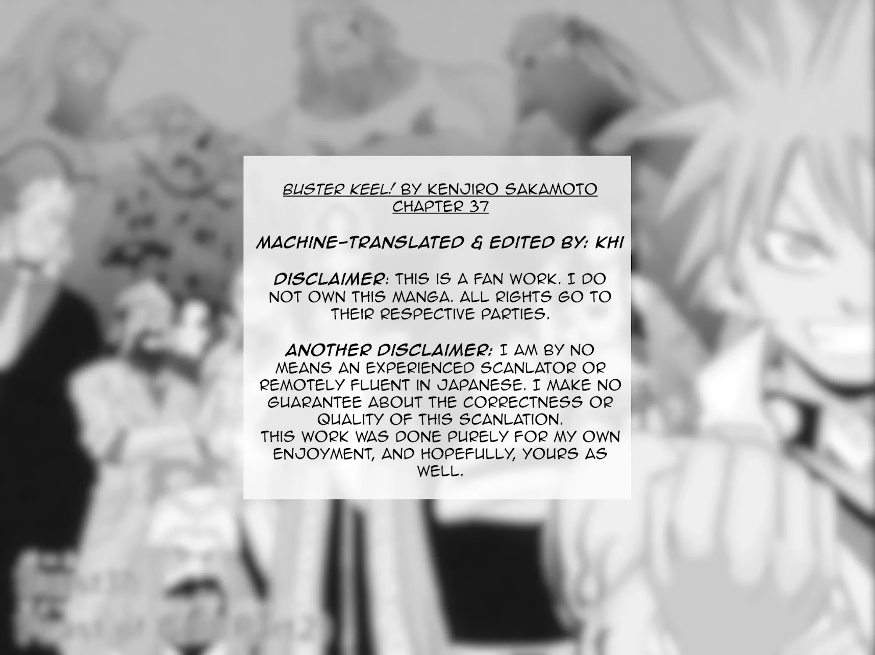 Buster Keel! Chapter 37 page 3 - Chapter 37: Feast of God (Part 2)