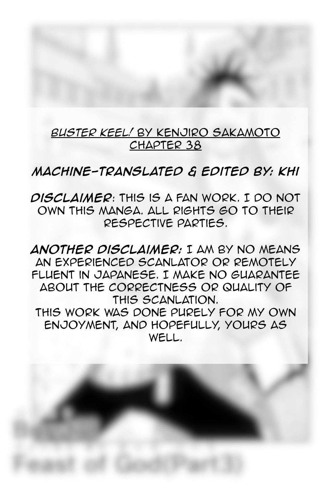 Buster Keel! Chapter 38 page 2 - Chapter 38: Feast of God (Part 3)