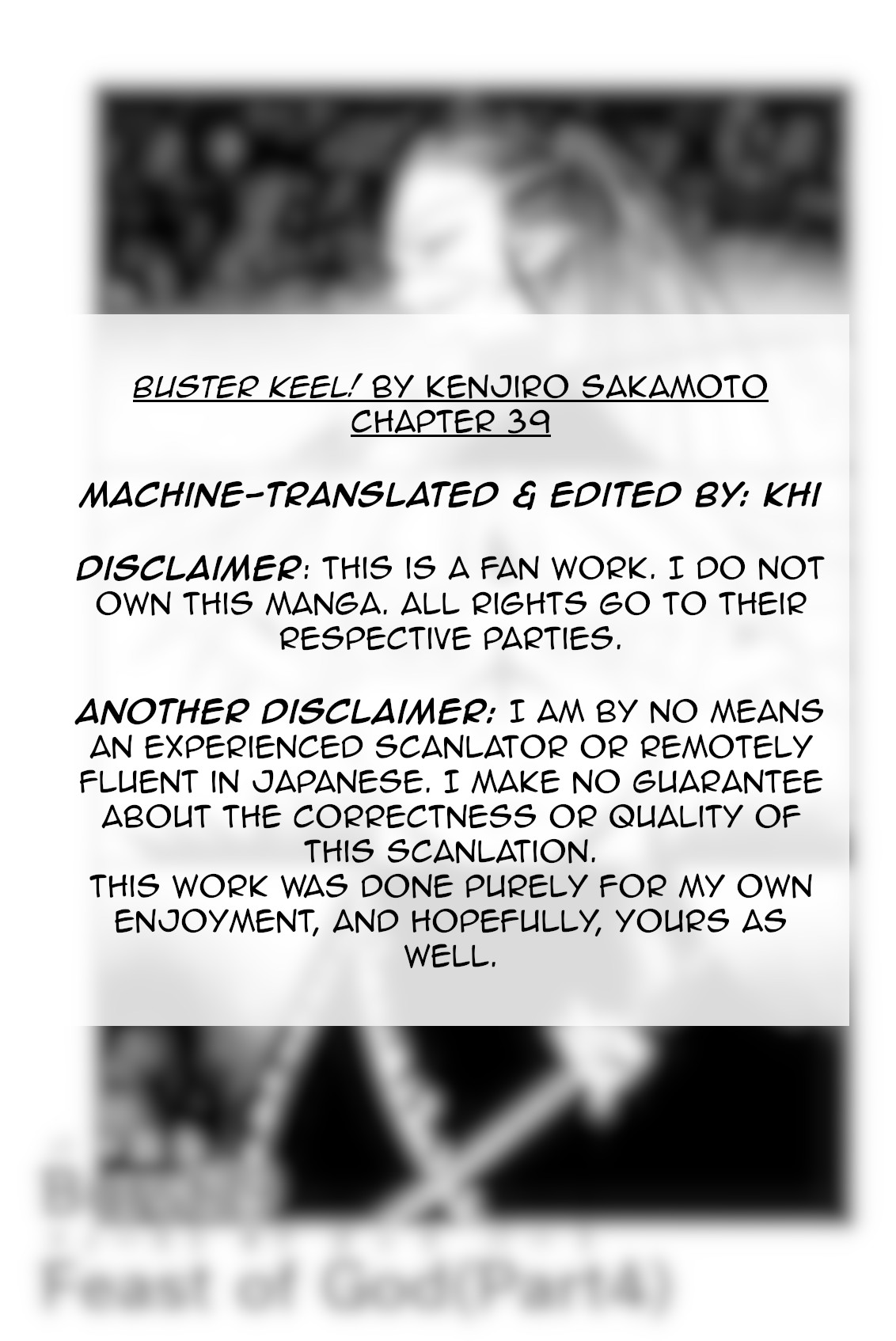 Buster Keel! Chapter 39 page 2 - Chapter 39: Feast of God (Part 4)