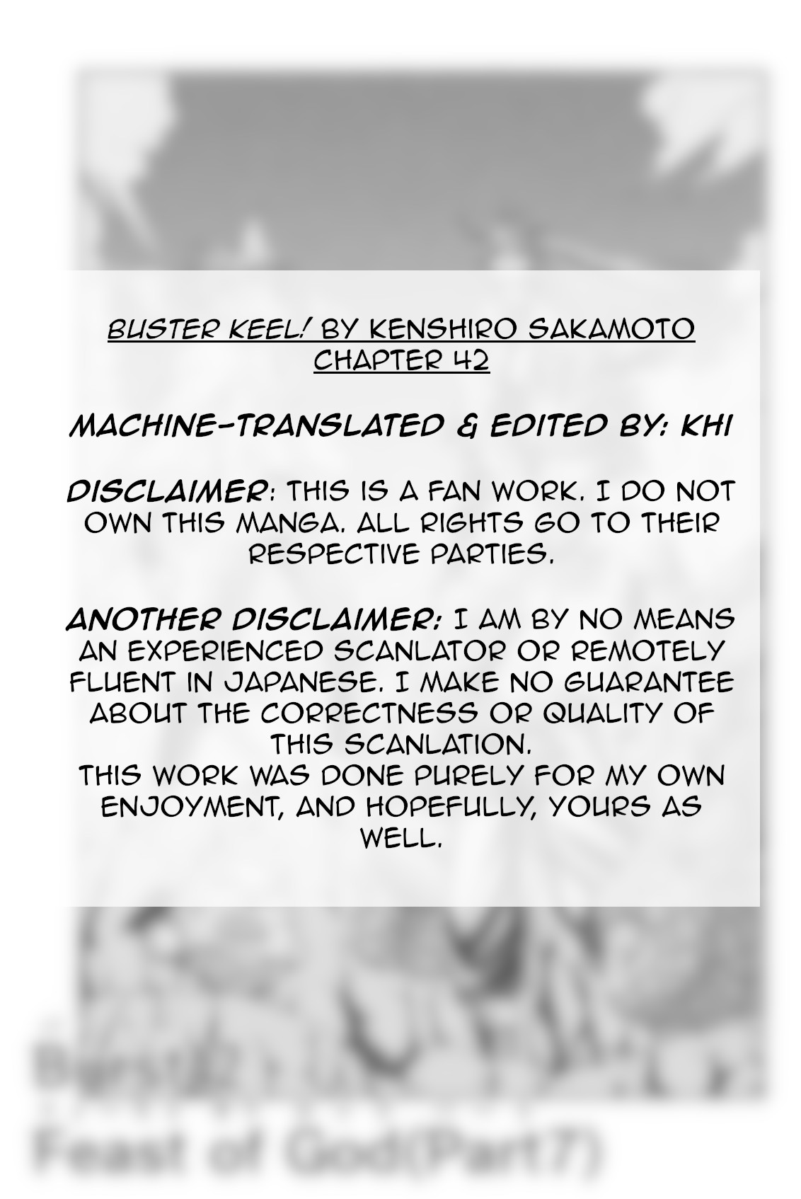 Buster Keel! Chapter 42 page 2 - Chapter 42: Feast of God (Part 7)