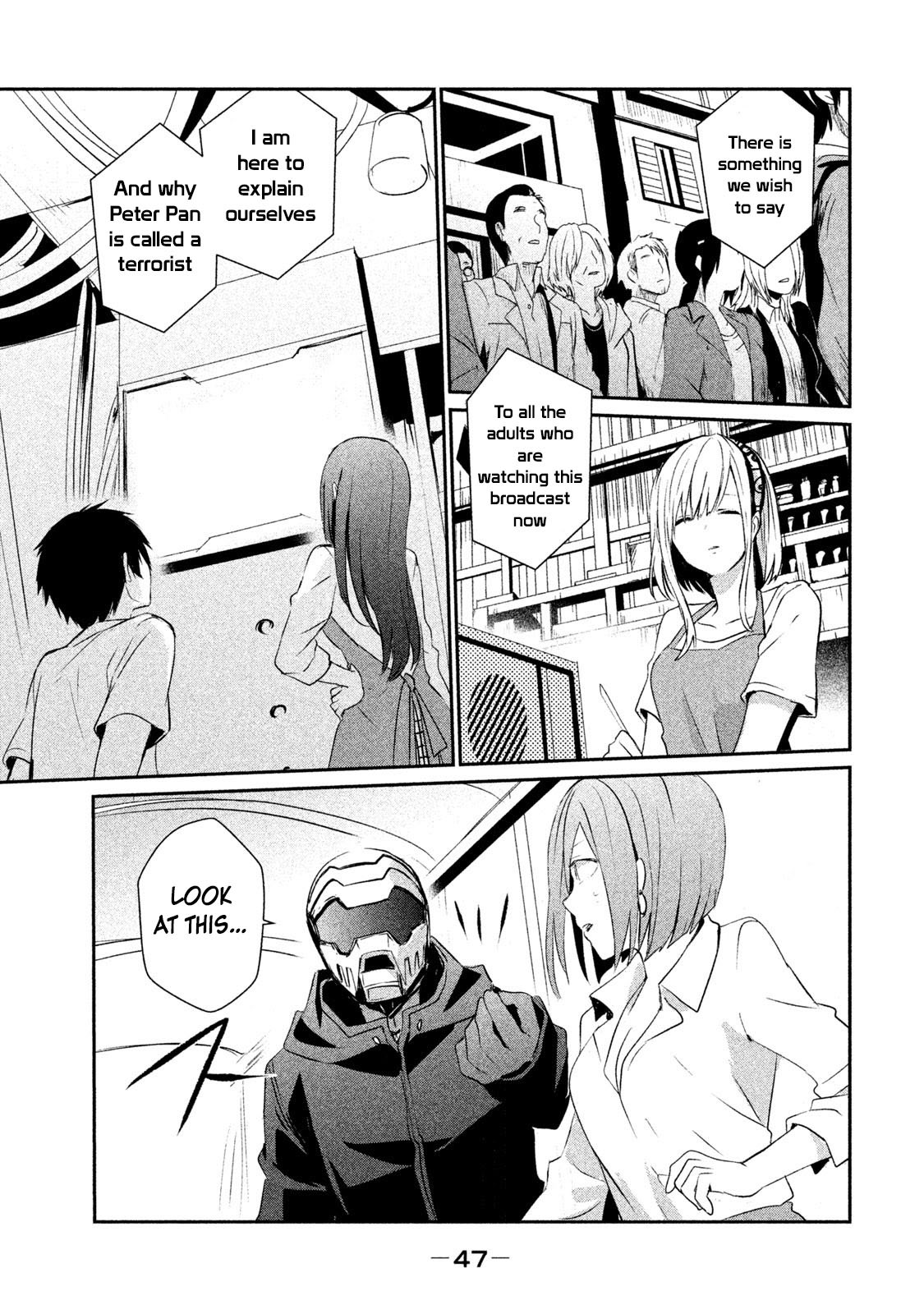 Bye-bye, Peter Pan Chapter 14 page 21 - Chapter 14: The Terrorist