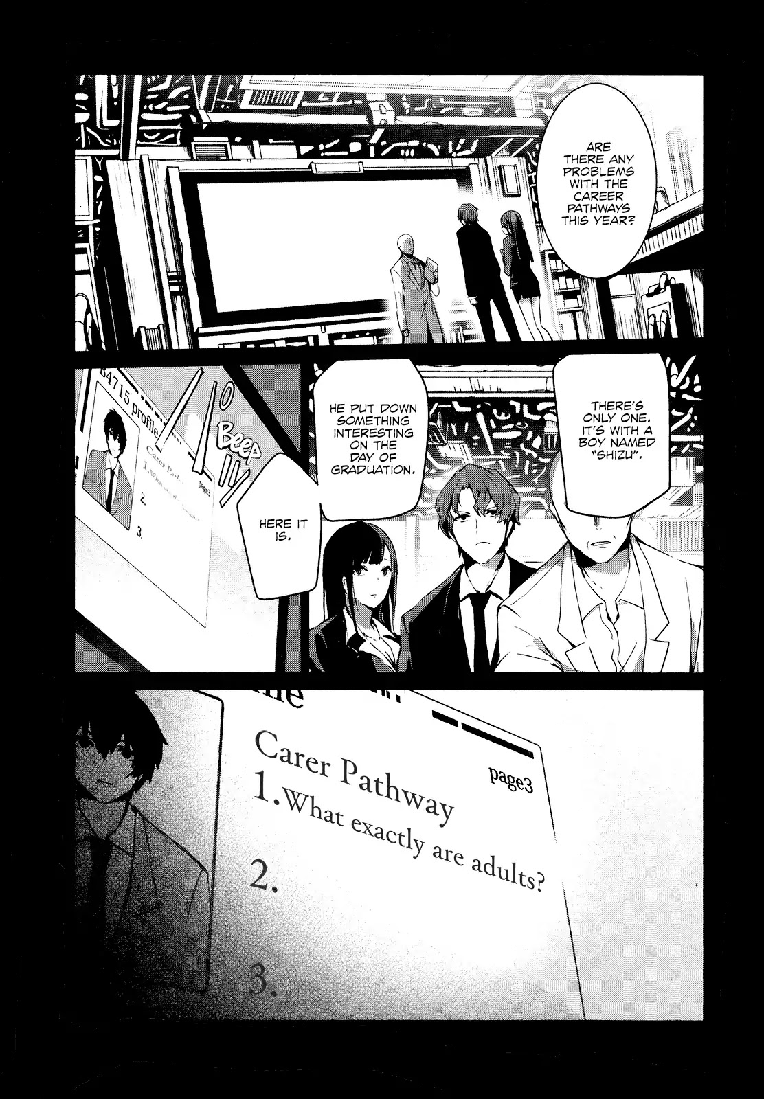 Bye-bye, Peter Pan Chapter 4 page 3 - Chapter 4: Shizu's Responsibility