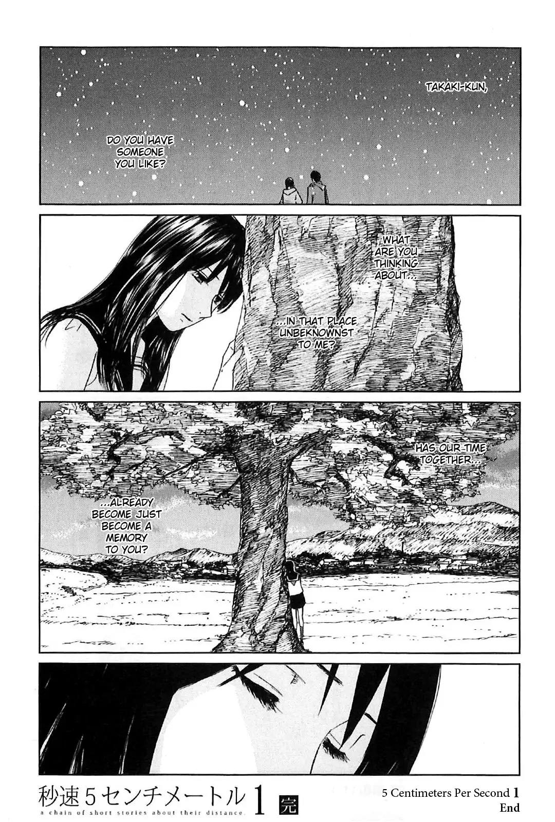 Byousoku 5 Centimeter Chapter 5 page 37 - Chapter 5: Cosmonaut