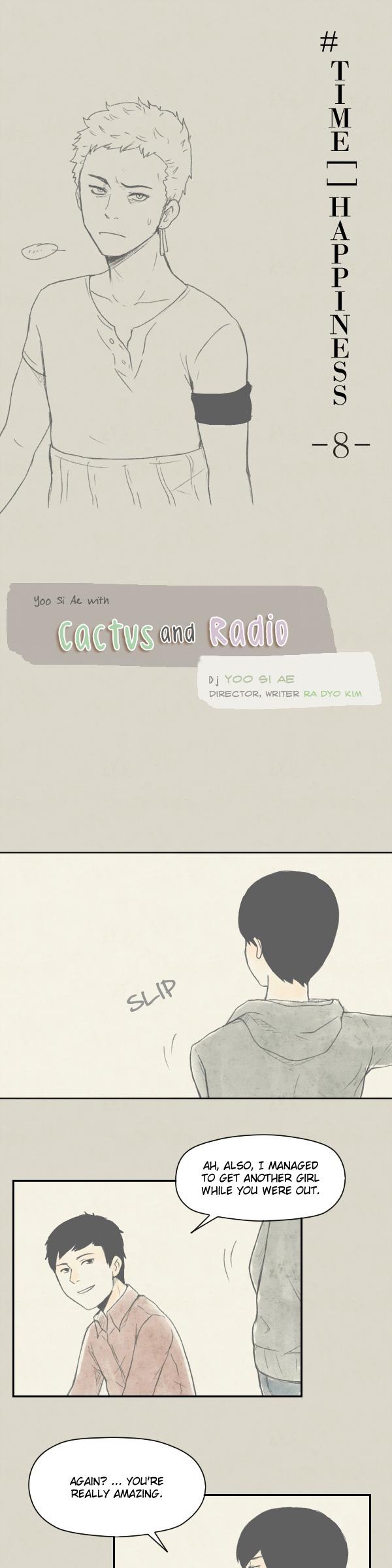Cactus and Radio Chapter 24.2 page 1 - Chapter 24 v2 : #. Time [ ] Happiness -8-