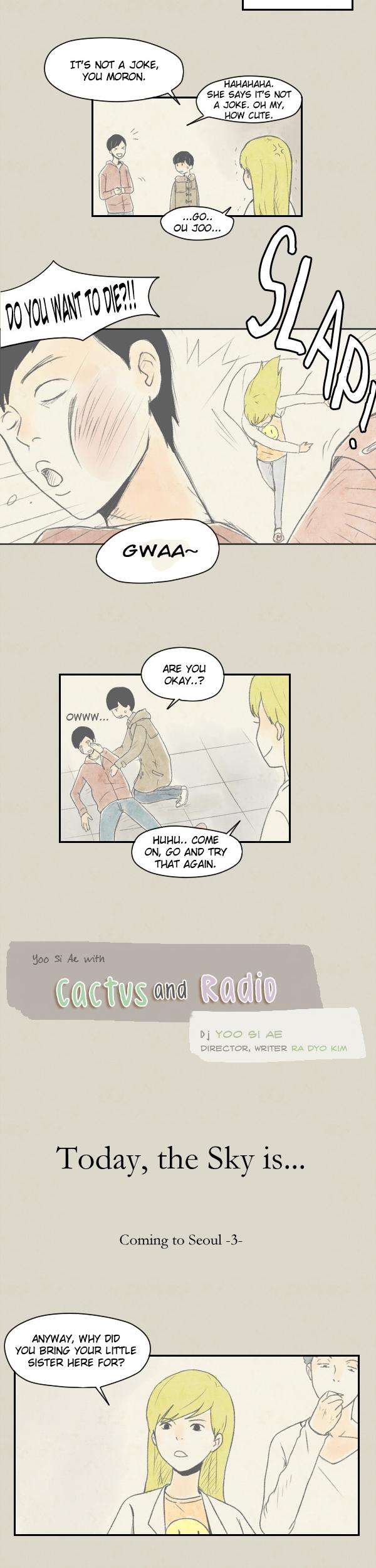 Cactus and Radio Chapter 29.2 page 2 - Chapter 29 v2 : Today, the Sky is... Coming to Seoul [3]