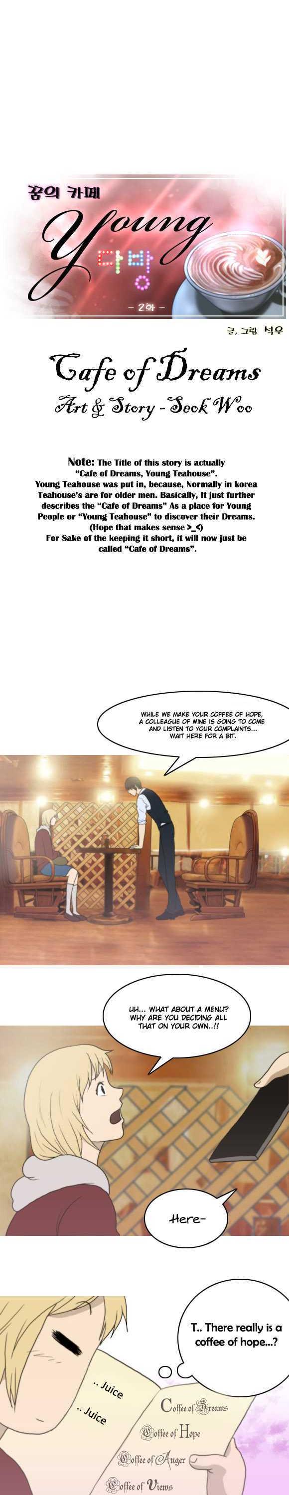Cafe of Dreams Chapter 2 page 2 - Chapter 2