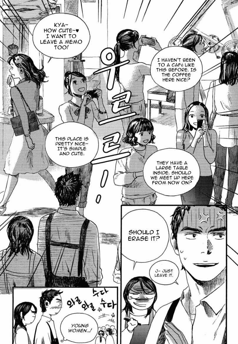 Cafe Velomano Chapter 4 page 23 - Chapter 4: Post-It, Your Presence