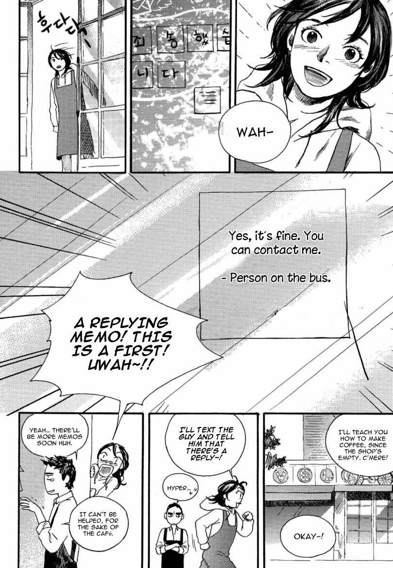 Cafe Velomano Chapter 4 page 28 - Chapter 4: Post-It, Your Presence