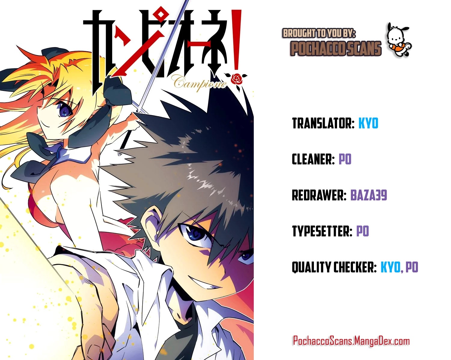 Campione! Chapter 9 page 1 - Chapter 9: Thou, born from darkness, become the light!