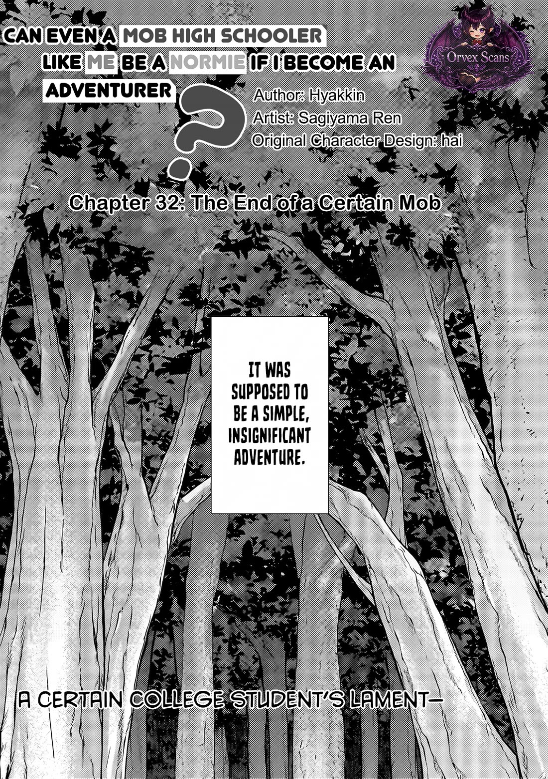 Can Even a Mob High Schooler Like Me Be a Normie If I Become an Adventurer? Chapter 32 page 3 - Chapter 32: The End of a Certain Mob