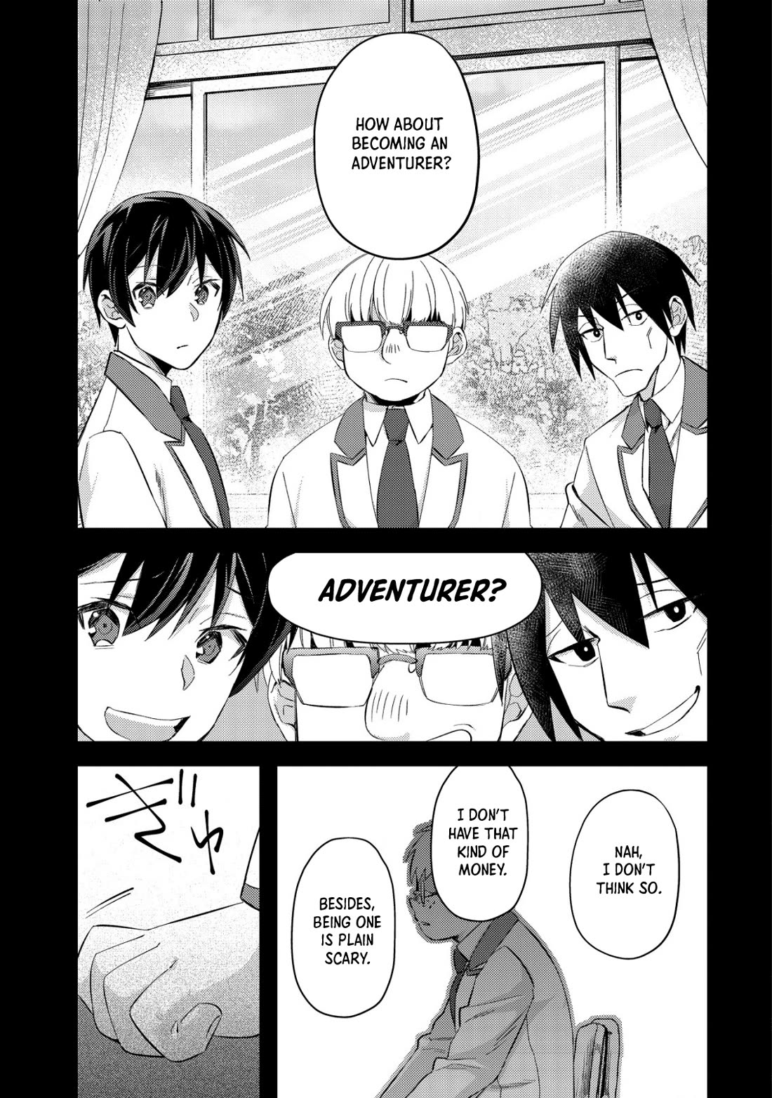 Can Even a Mob High Schooler Like Me Be a Normie If I Become an Adventurer? Chapter 7 page 3 - Chapter 7: Mob Character
