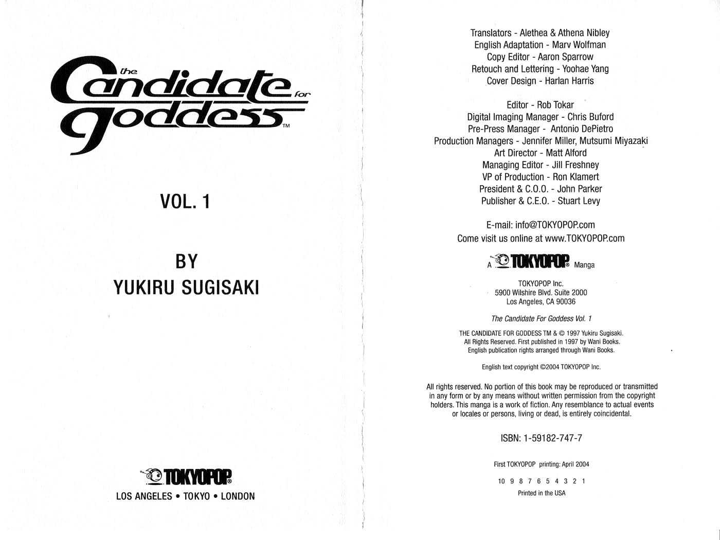 Candidate for Goddess Chapter 1.0 page 4 - Vol.01 Chapter 0