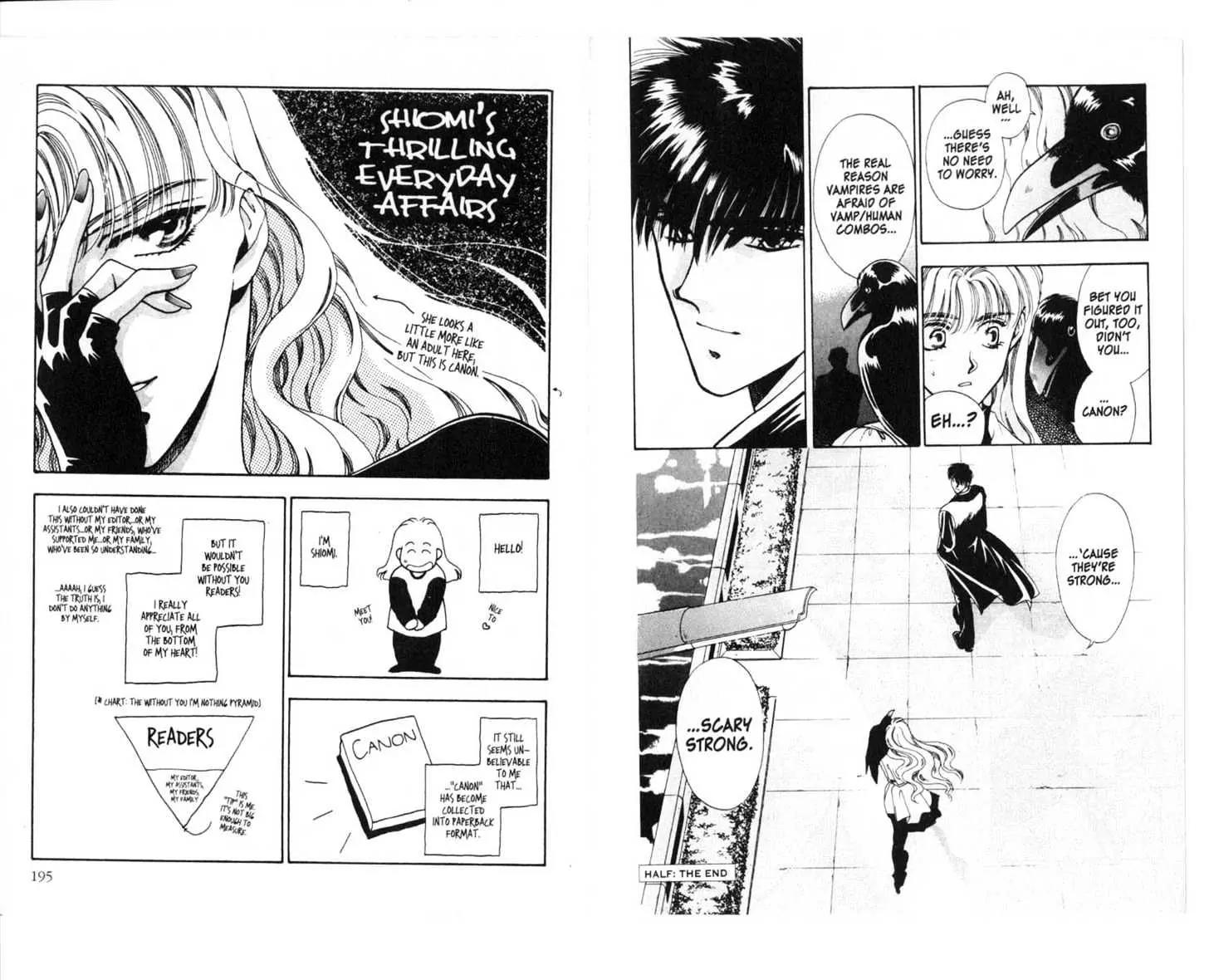 Canon Chapter 1 page 99 - Chapter 1: 1 Nightmare \ 2 Cruz \ 3 Sakaki \ 4 Half \ [Extra] Shiomi's Thrilling Everyday Affairs