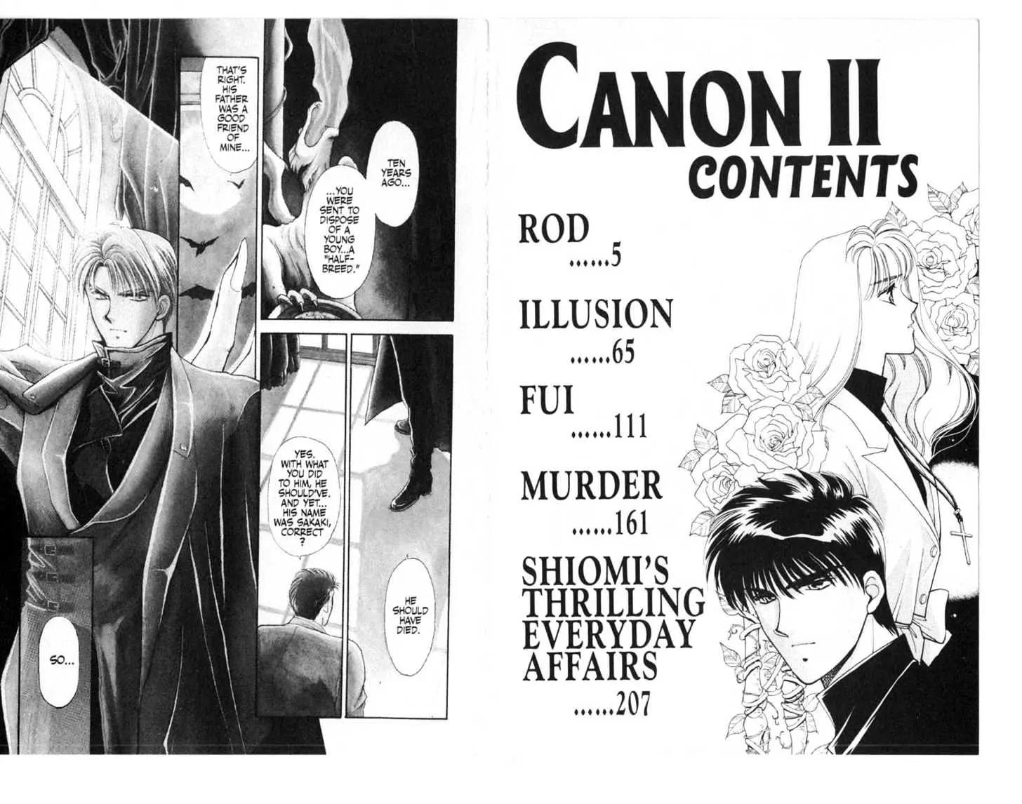 Canon Chapter 5 page 4 - Chapter 5: 5 Rod \ 6 Illusion \ 7 Fui \ 8 Murder \ [Extra] Shiomi's Thrilling Everyday Affairs