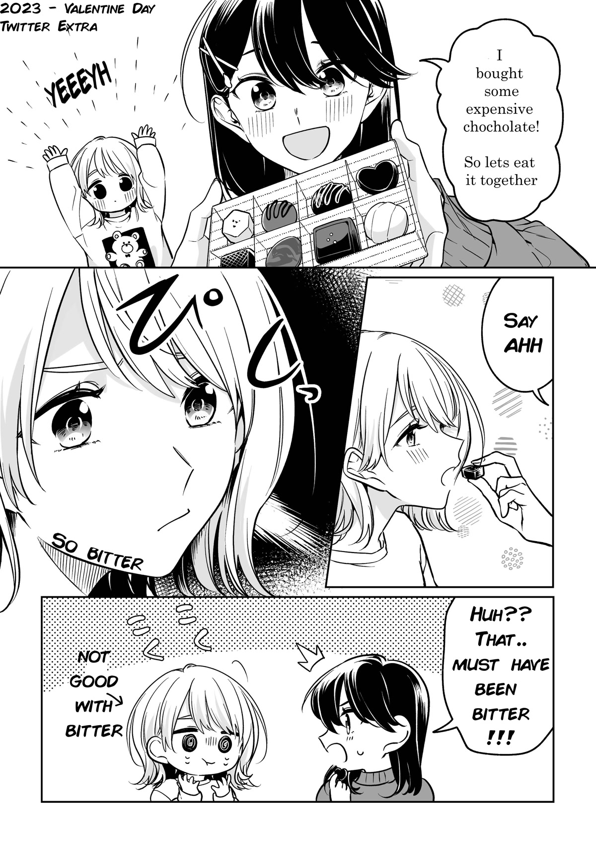 Can't Defy the Lonely Girl Chapter 32.3 page 1 - Chapter 32.3: 2023 Valentine day - Twitter extra