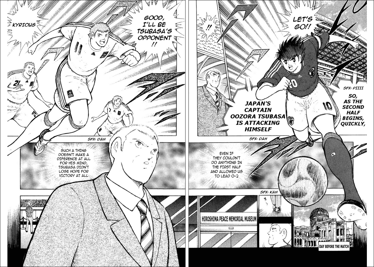 Captain Tsubasa Golden-23 Chapter 112.2 page 2 - Chapter 112.2: Wish for Peace in Hiroshima (Part 2)