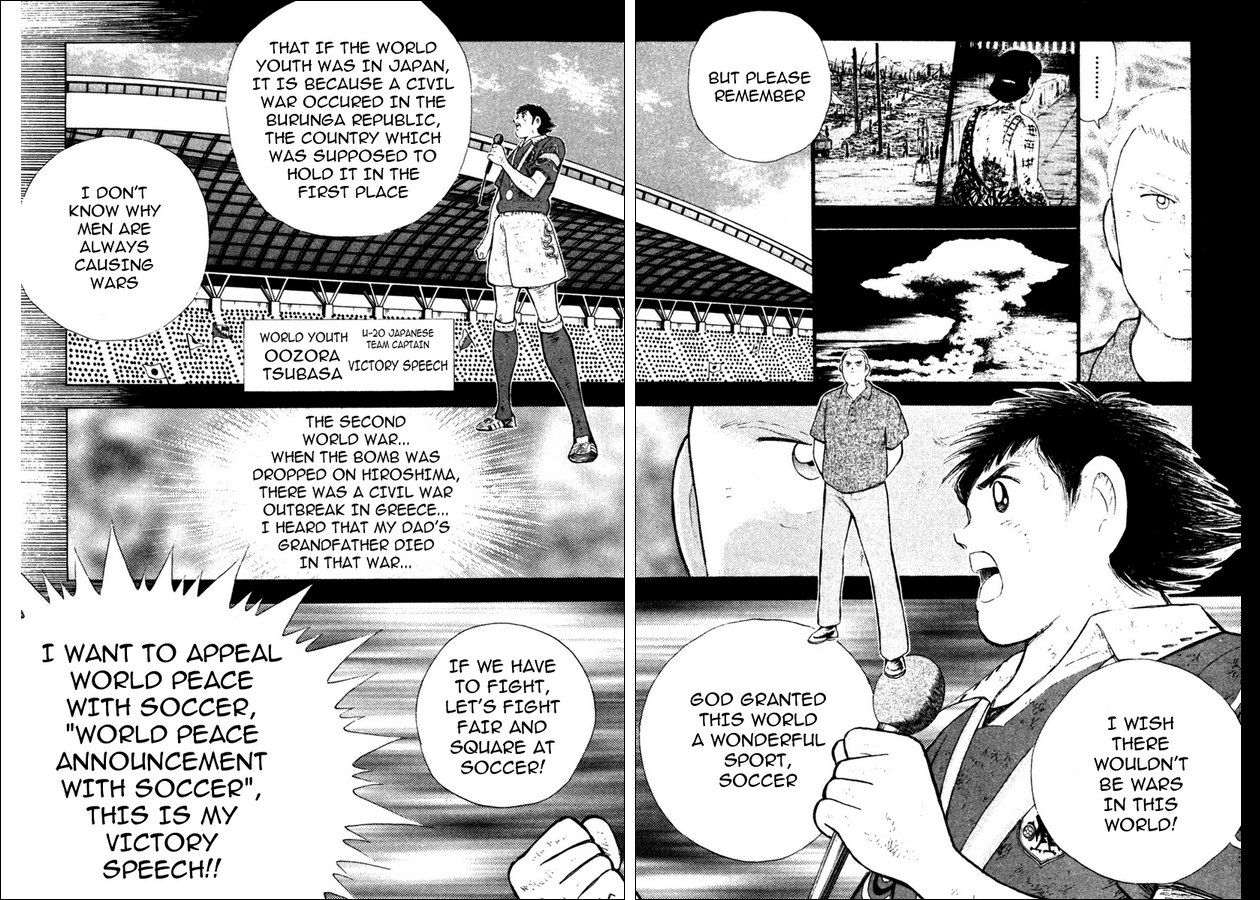 Captain Tsubasa Golden-23 Chapter 112.2 page 3 - Chapter 112.2: Wish for Peace in Hiroshima (Part 2)