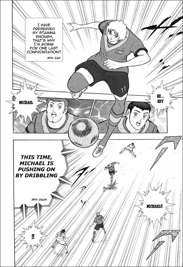 Captain Tsubasa - Rising Sun Chapter 144 page 11 - Chapter 144: The last one on one of the first half!!