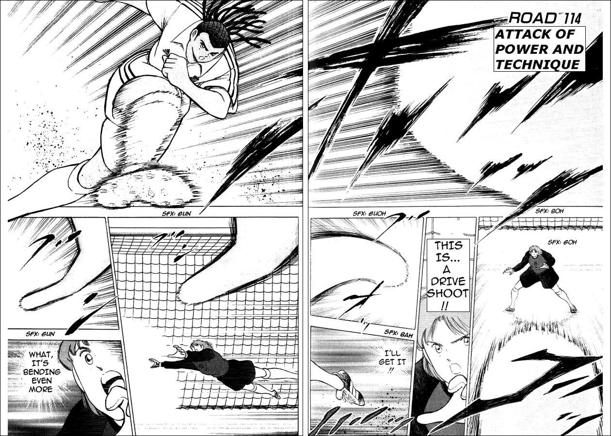 Captain Tsubasa Road to 2002 Chapter 114 page 1 - Chapter 114: Attack of Power and Technique