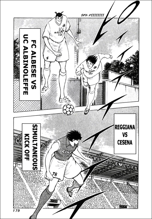 Captain Tsubasa Road to 2002 Chapter 144.3 page 16 - Chapter 144.3: Tre - Debut Match Kick Off!!