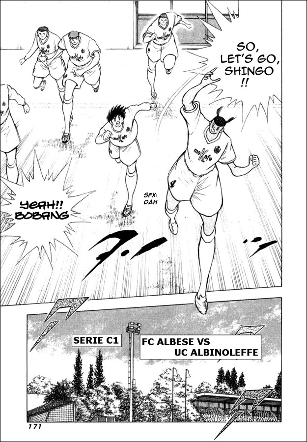 Captain Tsubasa Road to 2002 Chapter 144.3 page 9 - Chapter 144.3: Tre - Debut Match Kick Off!!