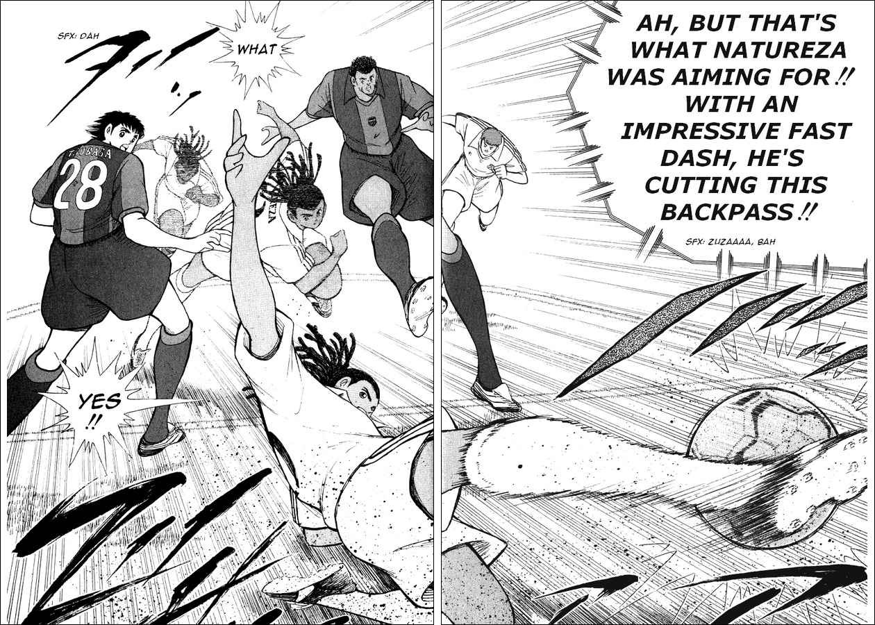 Captain Tsubasa Road to 2002 Chapter 95 page 16 - Chapter 95: Natureza's Soccer, Tsubasa's Soccer