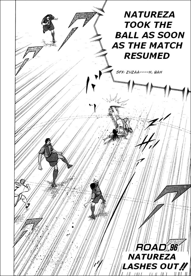 Captain Tsubasa Road to 2002 Chapter 96 page 1 - Chapter 96: Natureza Lashes Out