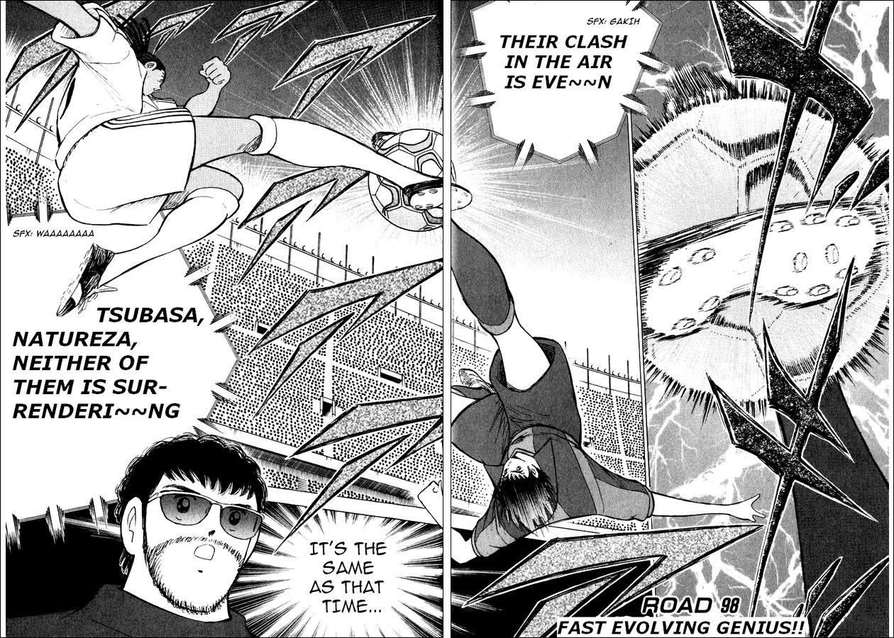 Captain Tsubasa Road to 2002 Chapter 98 page 1 - Chapter 98: Fast Evolving Genius!!
