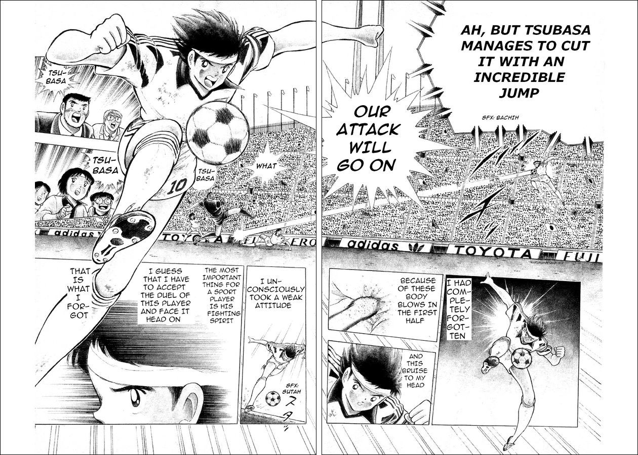 Captain Tsubasa World Youth Chapter 25 page 34 - Chapter 25: Clash Between Willpower and Willpower