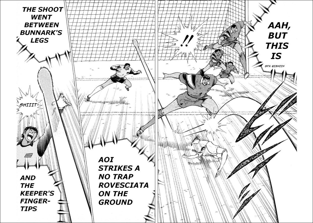 Captain Tsubasa World Youth Chapter 26 page 34 - Chapter 26: The Laurels are Above You!