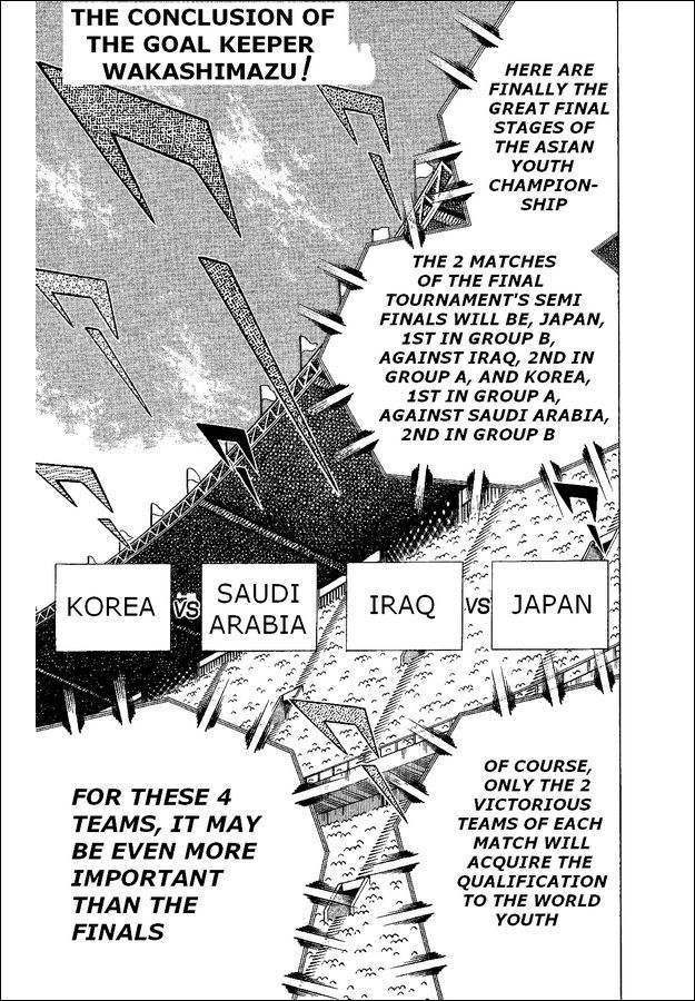 Captain Tsubasa World Youth Chapter 40 page 1 - Chapter 40: The Conclusion Of The Goal Keeper Wakashimazu!
