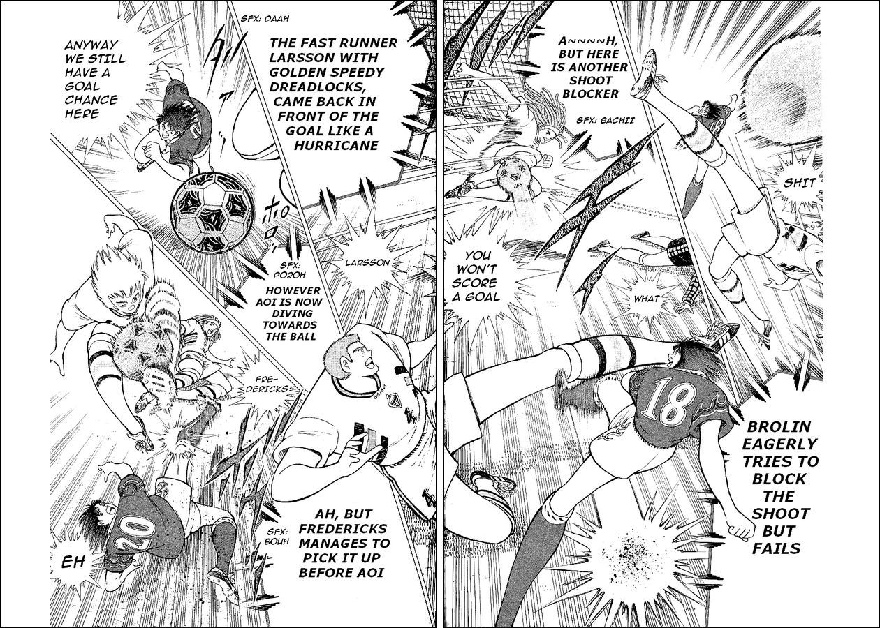 Captain Tsubasa World Youth Chapter 58 page 43 - Chapter 58: Successive Attacks Of The Mightnight Sun!