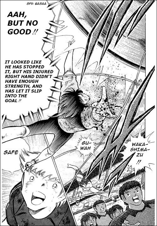 Captain Tsubasa Chapter 101 page 34 - Chapter 101: A Bloodstained Desperate Defense