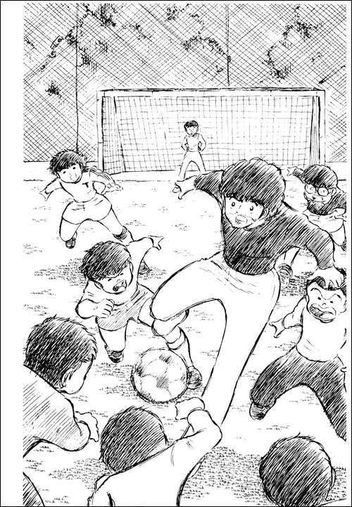 Captain Tsubasa Chapter 3 page 54 - Chapter 3: New Nankatsu Gradeschool Football Club, Start!