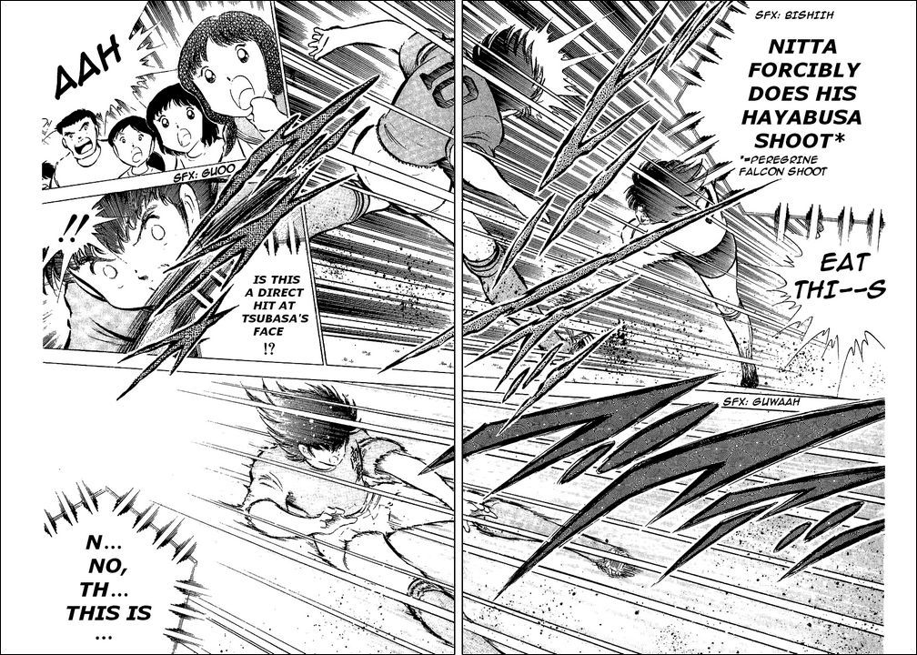 Captain Tsubasa Chapter 55 page 34 - Chapter 55: Hayabusa vs Tsubasa