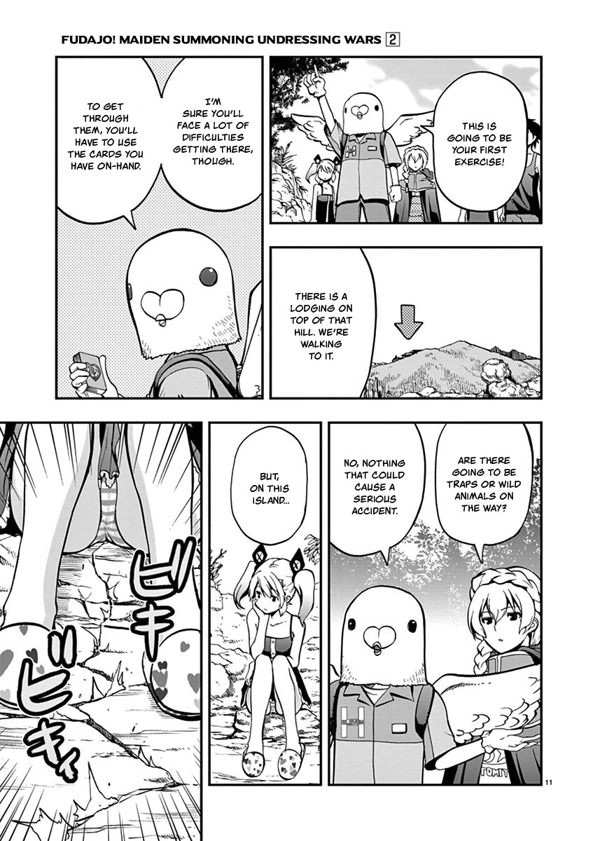 Card Girl! Maiden Summoning Undressing Wars Chapter 13 page 11 - Chapter 13: Special Training at the Suspicious Island!