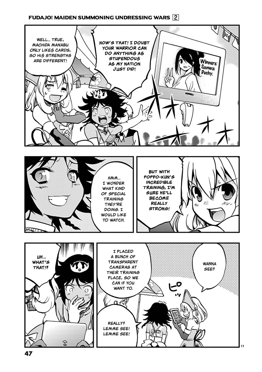 Card Girl! Maiden Summoning Undressing Wars Chapter 14 page 11 - Chapter 14: Confession at the Hot Springs!?