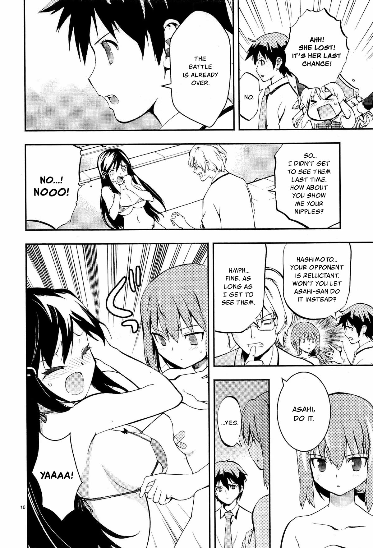 Card Girl! Maiden Summoning Undressing Wars Chapter 2 page 10 - Chapter 2: Battle at the Pool!?