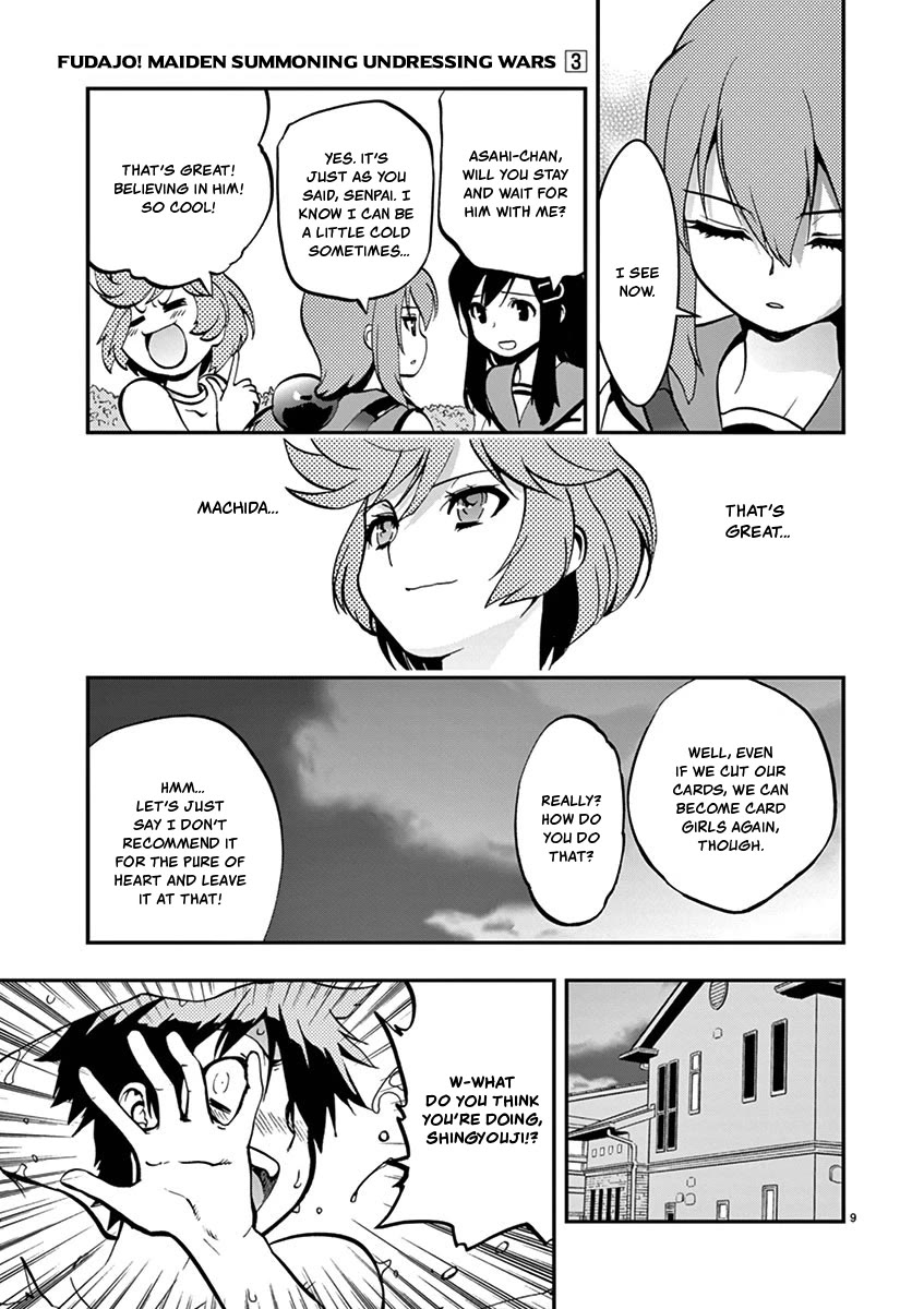 Card Girl! Maiden Summoning Undressing Wars Chapter 30 page 9 - Chapter 30: A Pretty Worrying Practice Opponent!?